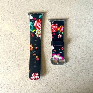 Apple Watch‎ Leather Band Flowers Pattern